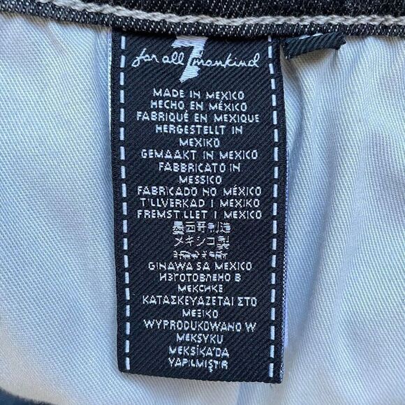 7 FOR ALL MANKIND Mens Paxtyn Skinny Performance Jeans 32 x 29 Black Denim Luxe - Picture 8 of 11